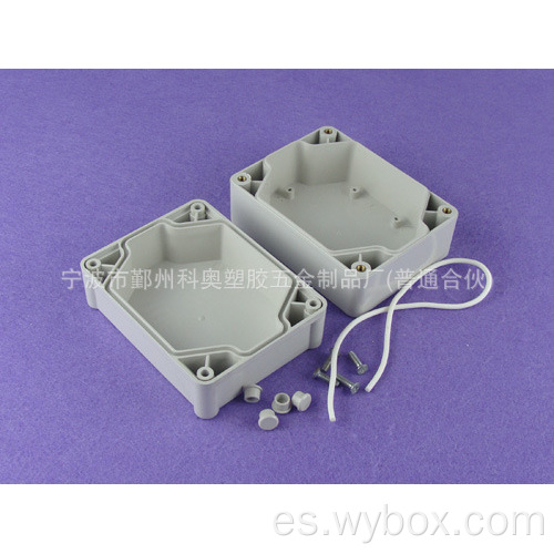 Caja de plástico impermeable IP65 caja de plástico caja electrónica caja de conexiones eléctricas caja de alambre PWE013 con tamaño 110 * 85 * 64 mm